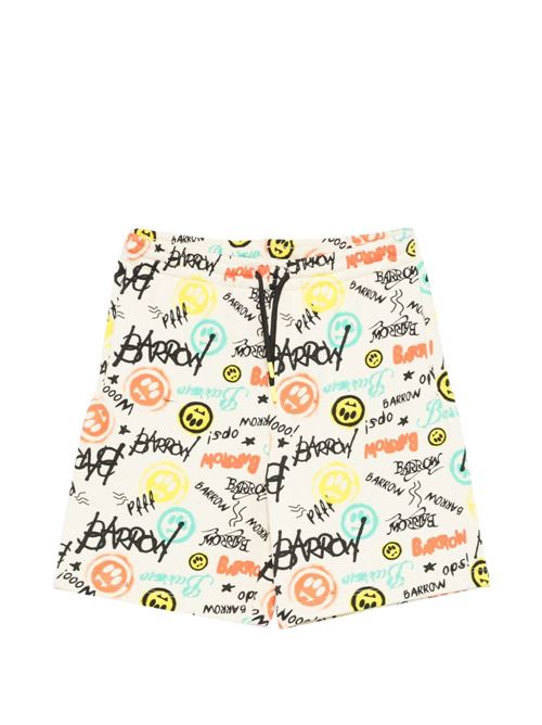 Bermuda unisex Barrow Kids in felpa crema BARROW KIDS | JUBE047013